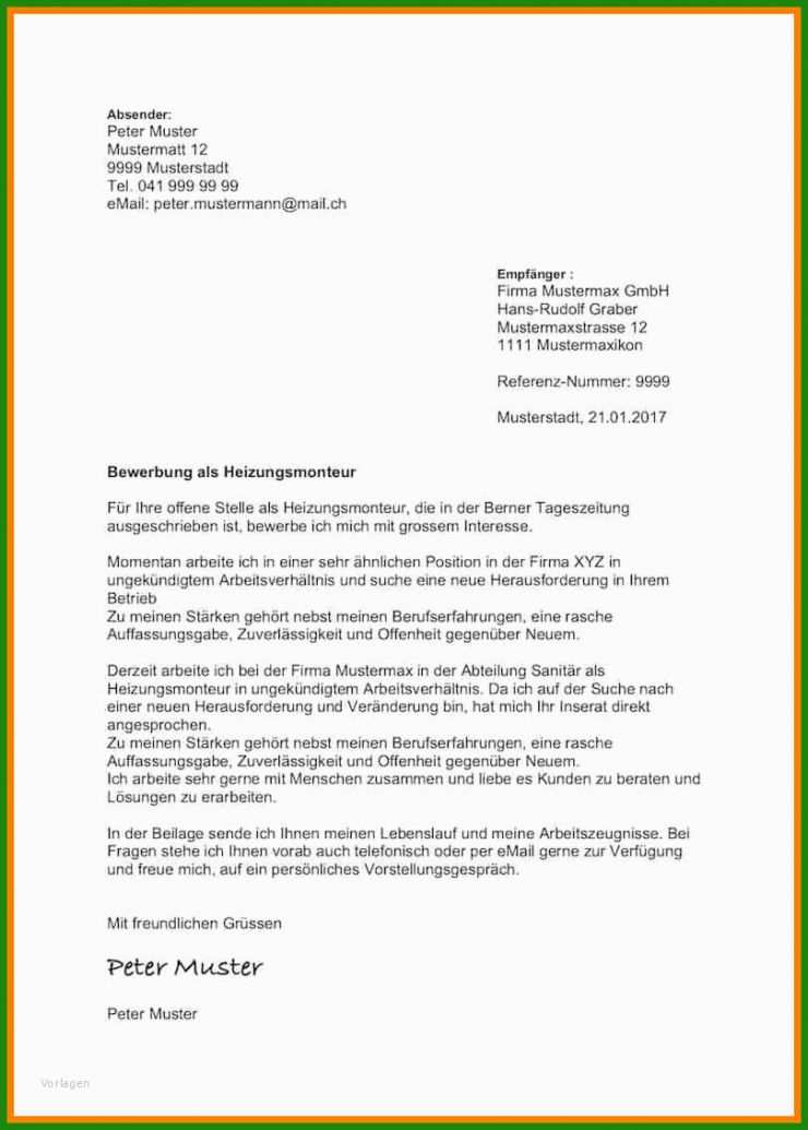 Brief Absender Empfänger Vorlage