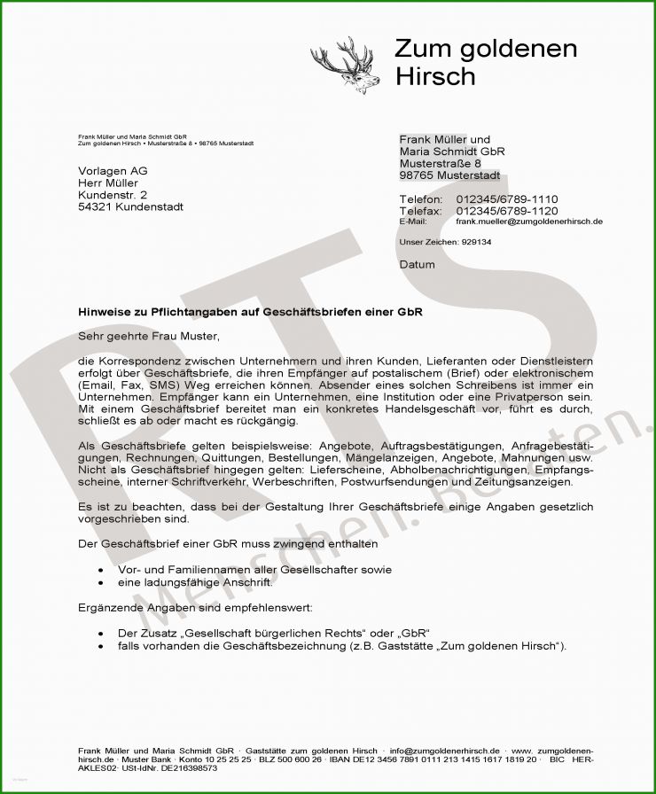 Brief An Gericht Muster
