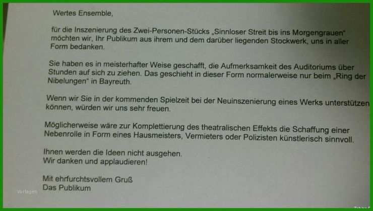 Brief An Nachbarn Wegen Renovierung Vorlage