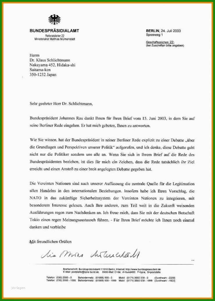 Brief An Politiker Muster