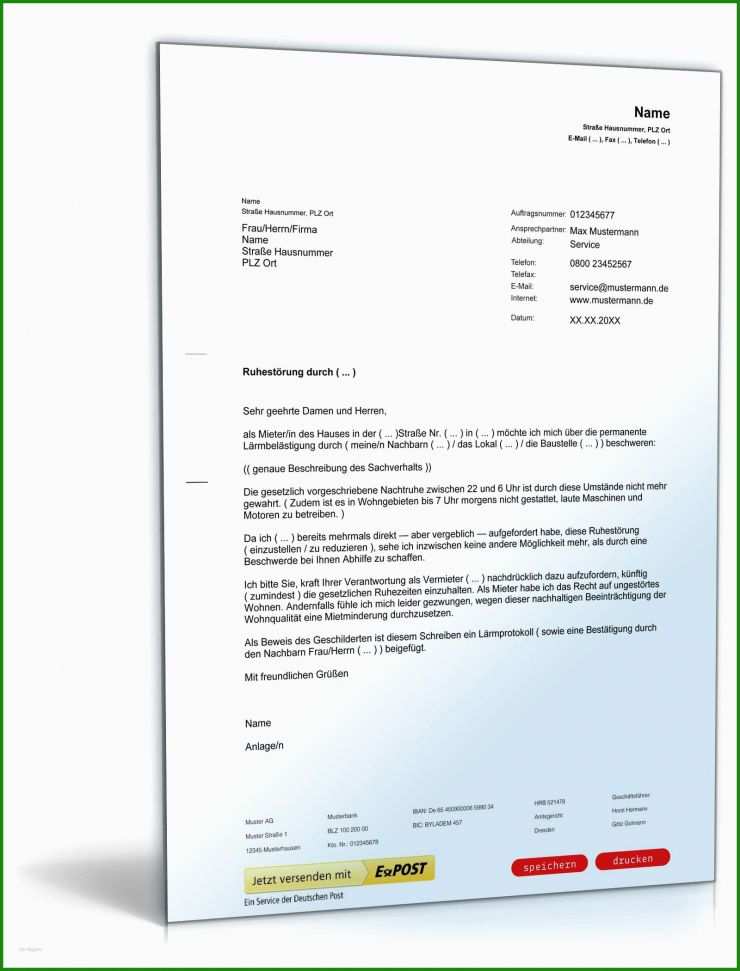 Brief An Vermieter Vorlage 5 Brief An Vermieter Vorlage