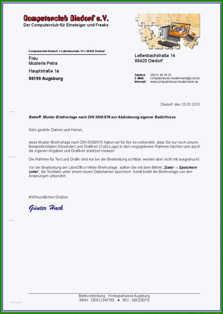 Brief Din 5008 Vorlage Download 7 Brief Din 5008 Vorlage Download
