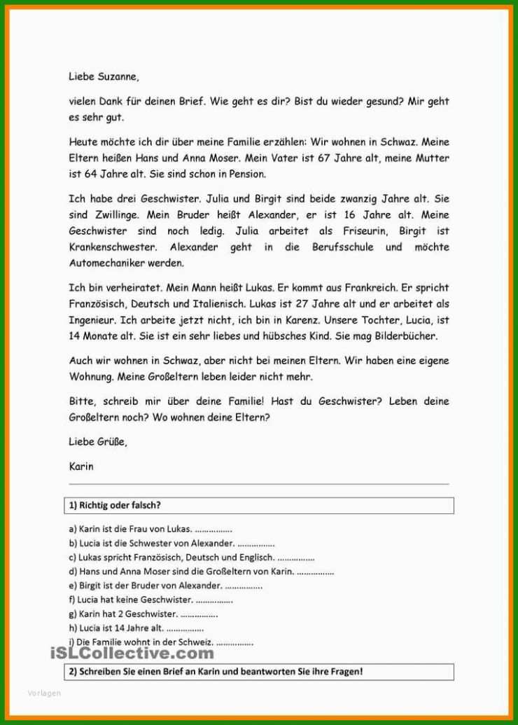 Brief Englisch Muster Freunde 6 Brief Englisch Muster Freunde