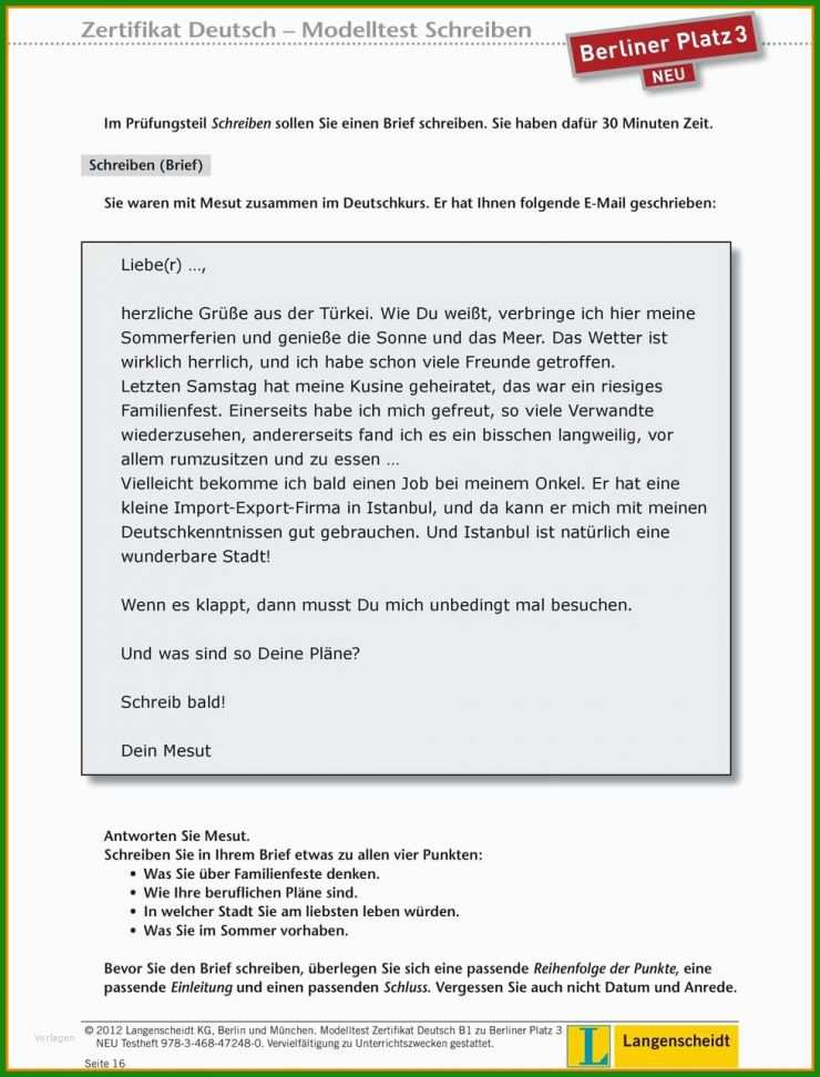 Brief Französisch Muster Freund