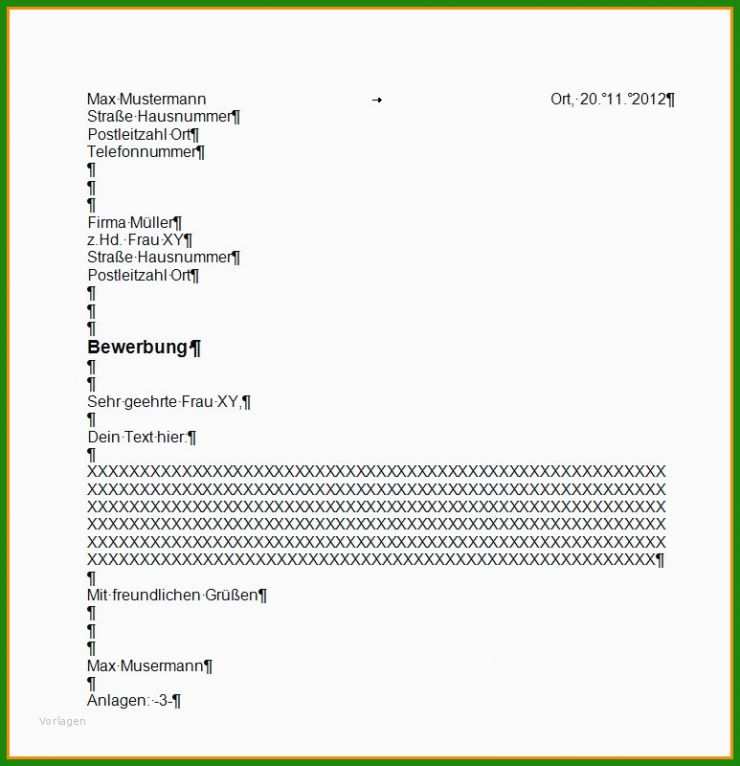 Brief Kopf Muster