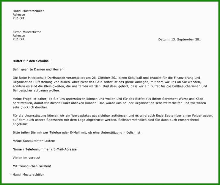 Brief Mit Anhang Muster