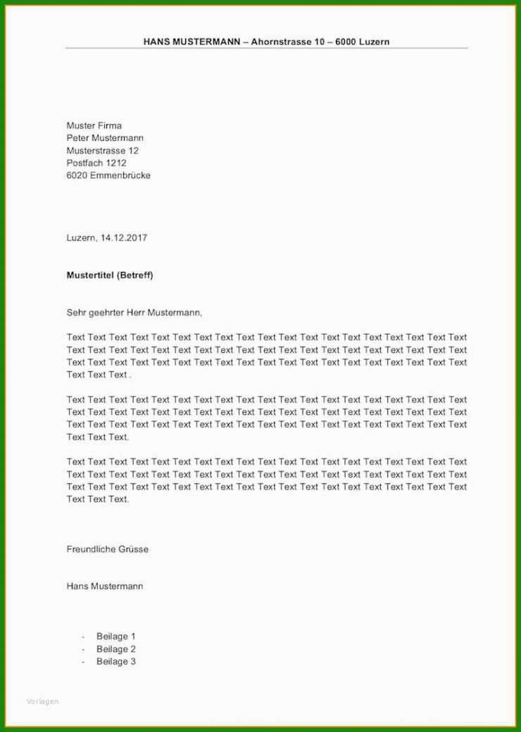 Brief Muster Freund