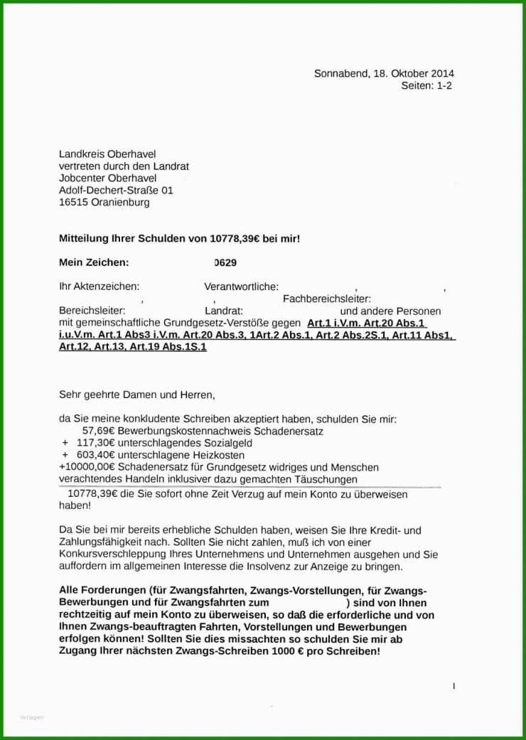 Brief Muster Mitteilung 6 Brief Muster Mitteilung