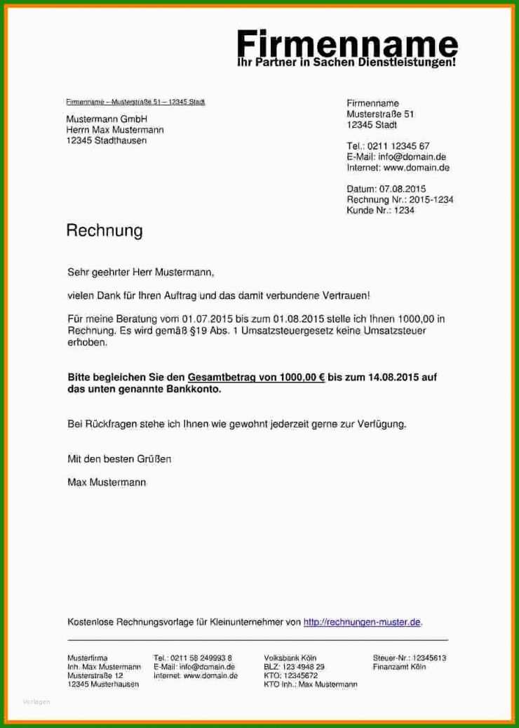 Brief Muster Schreiben