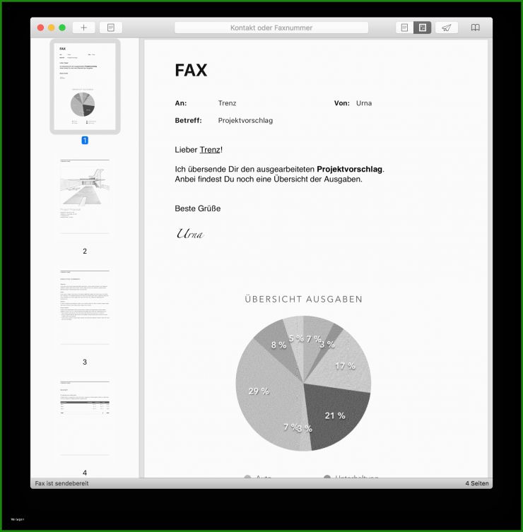 Brief Per Fax Vorlage 3 Brief Per Fax Vorlage