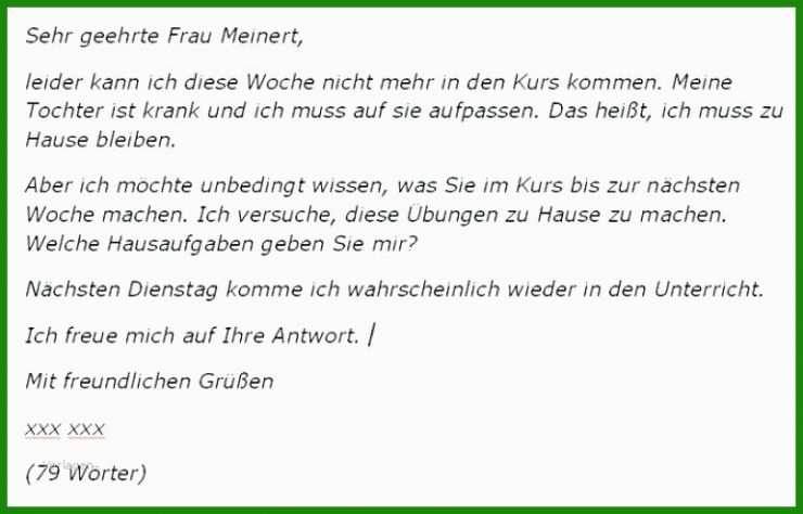 Brief Schreiben Privat Muster