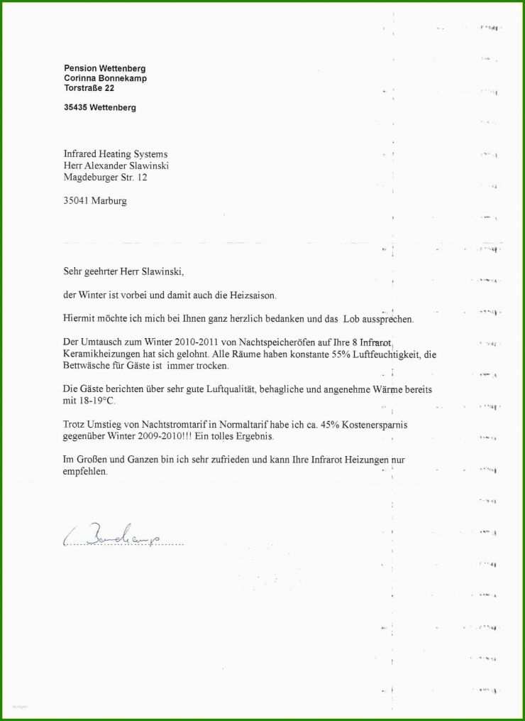 Brief Schreiben Reklamation Muster