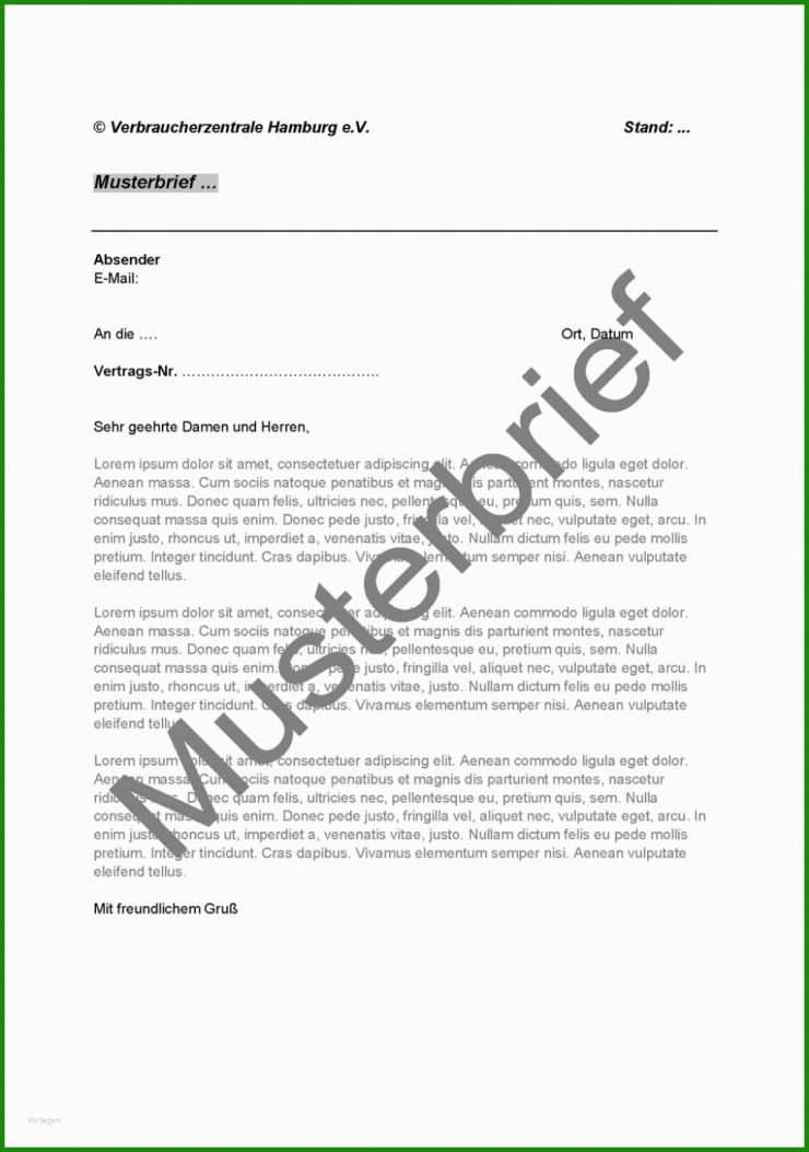 Brief Vorlage Krankenkasse