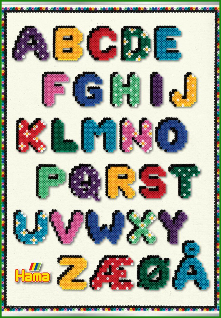 Bügelperlen Buchstaben Vorlage 3 Bügelperlen Buchstaben Vorlage