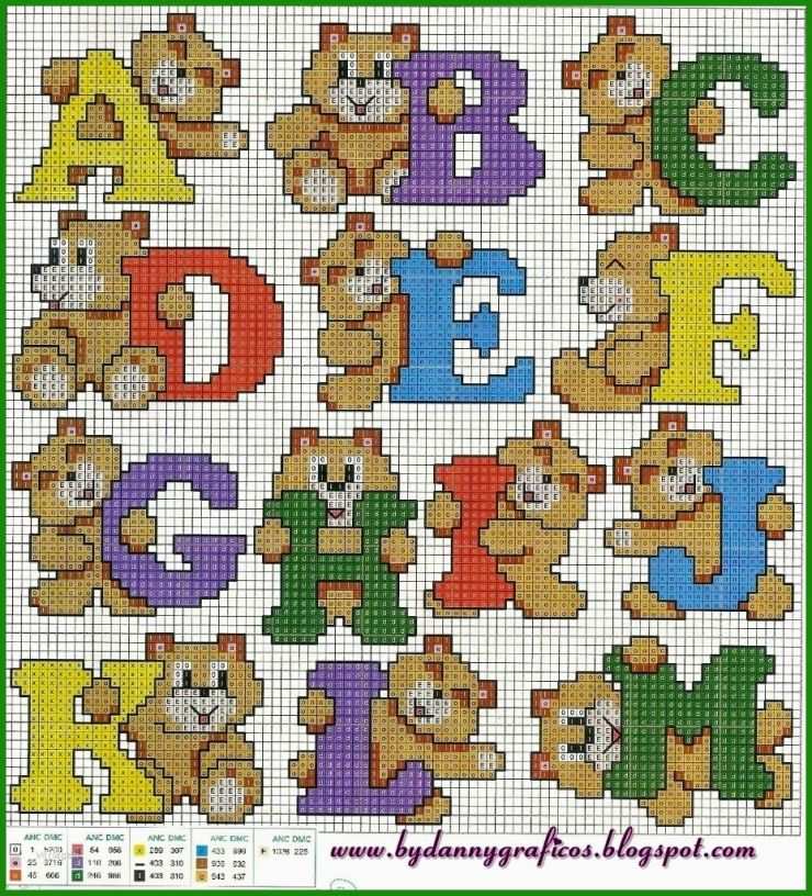 Bügelperlen Buchstaben Vorlagen