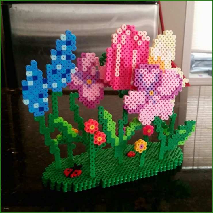 Bügelperlen Vorlagen Blumen