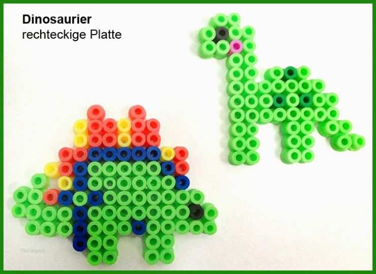 Bügelperlen Vorlagen Dinosaurier