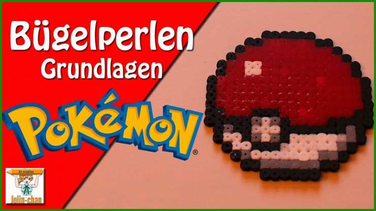 Bügelperlen Vorlagen Pokeball