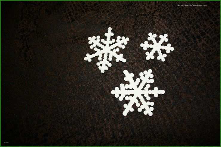 Bügelperlen Vorlagen Schneeflocken