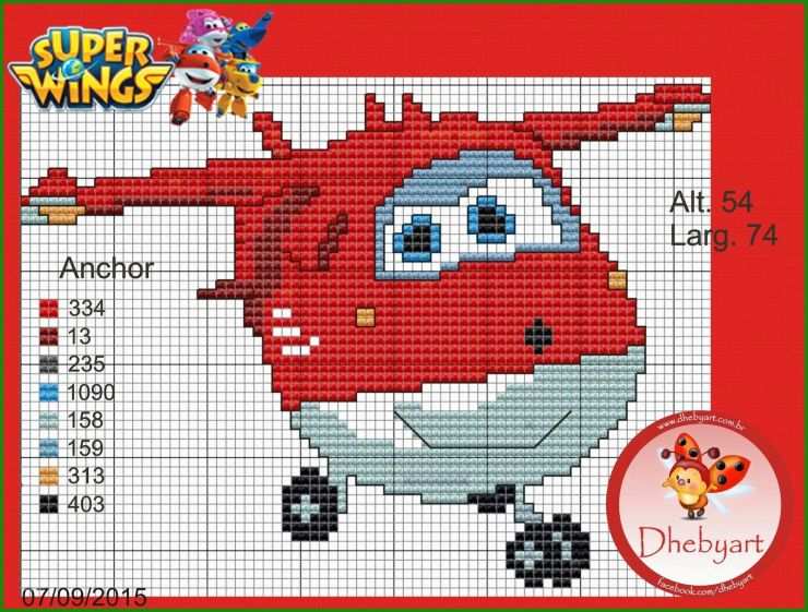 Bügelperlen Vorlagen Super Wings