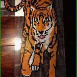 Bügelperlen Vorlagen Tiger