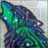 Bügelperlen Vorlagen Wolf