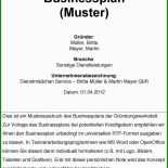 Businessplan Englisch Muster