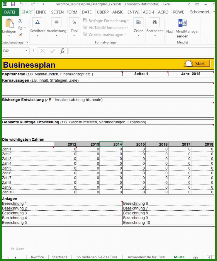 Businessplan Freiberufler Vorlage Kostenlos