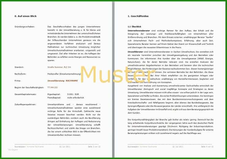 Businessplan Für Gebäudereinigung Muster