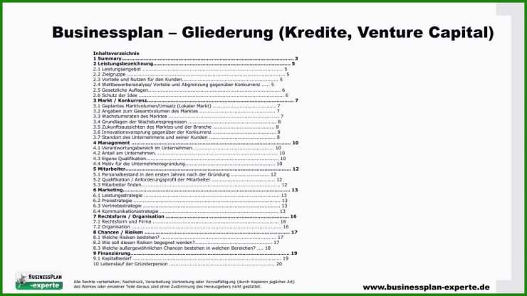 Businessplan Muster#