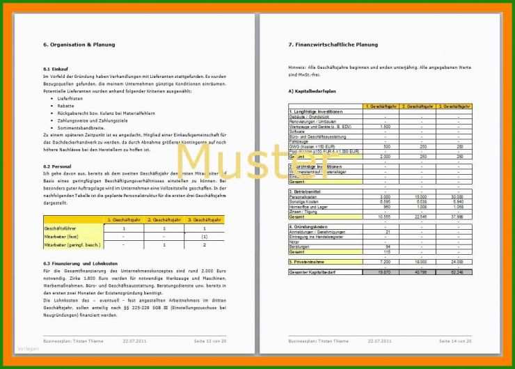 Businessplan Muster Fitnessstudio