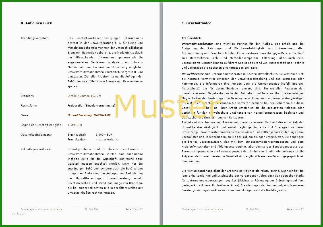 Businessplan Vorlage E Commerce