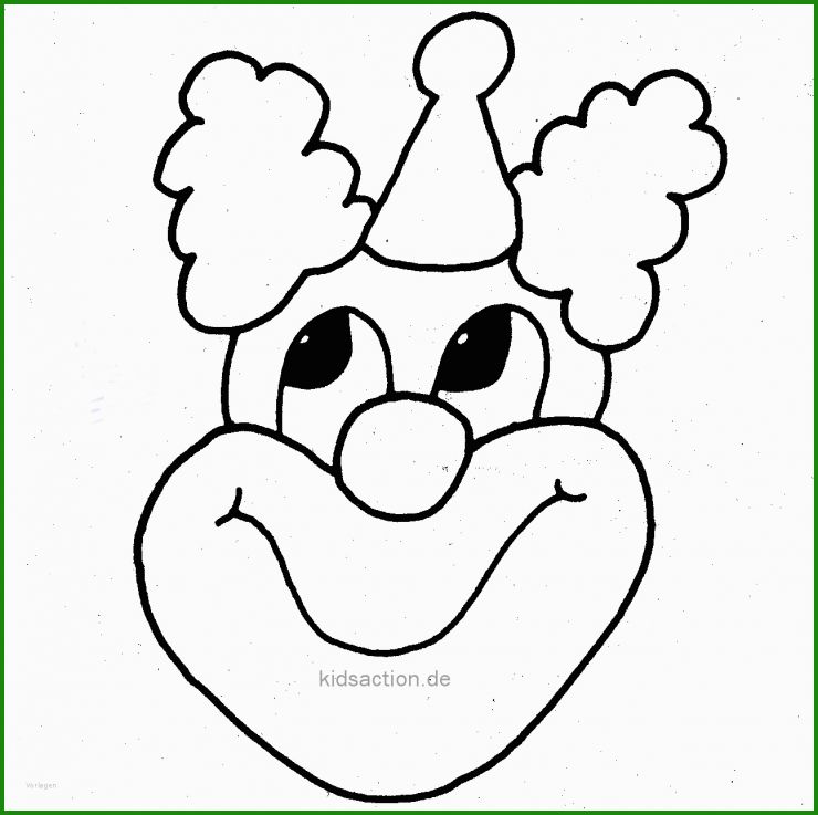 Clown Basteln Vorlage Zum Ausdrucken