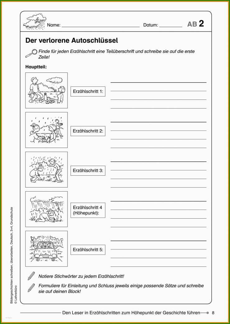 Deutsch Bericht Schreiben Muster