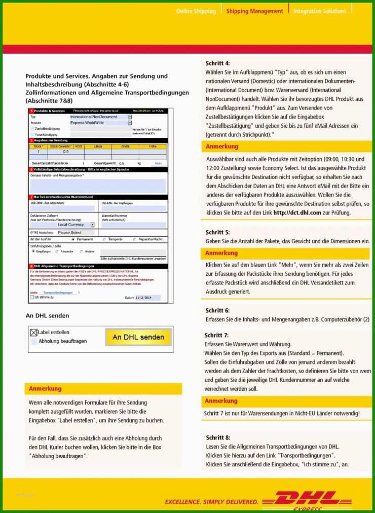 Dhl Proforma Rechnung Vorlage