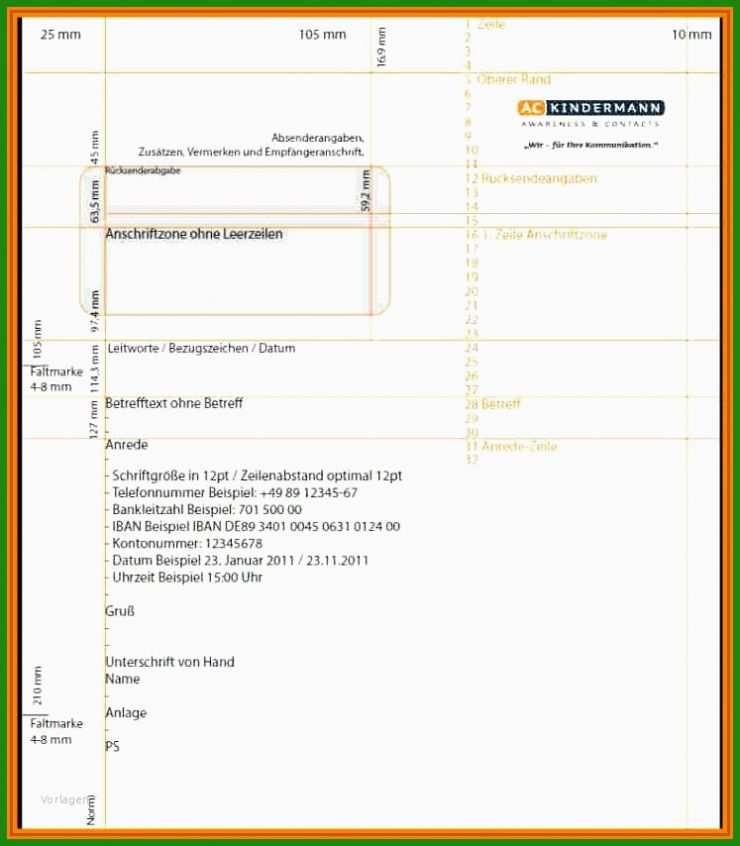 Din 5008 Brief Vorlage Download