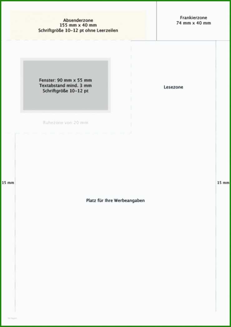 Din A4 Brief Adressfenster Vorlage