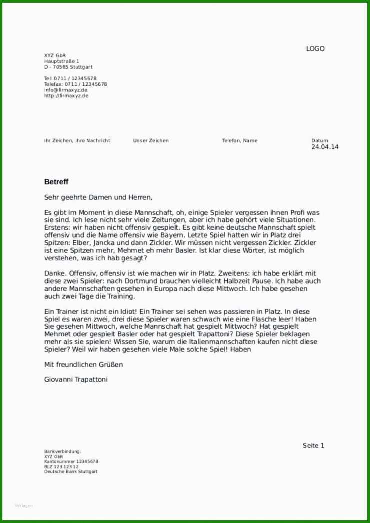 Din Brief Word 2010 Vorlage Download