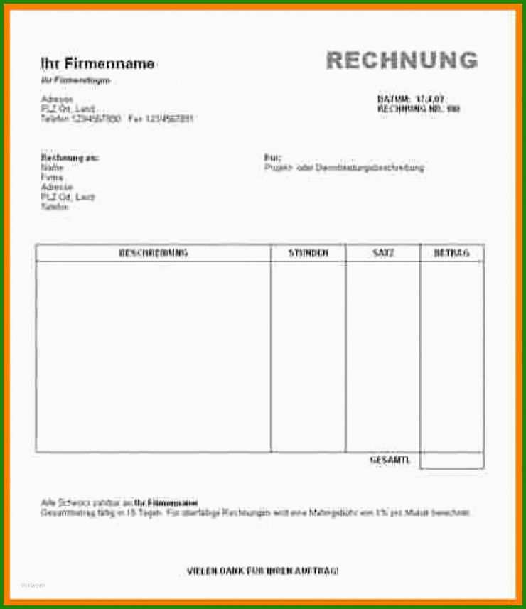 Dj Rechnung Muster