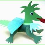 Drachen Basteln Aus Papier Vorlage