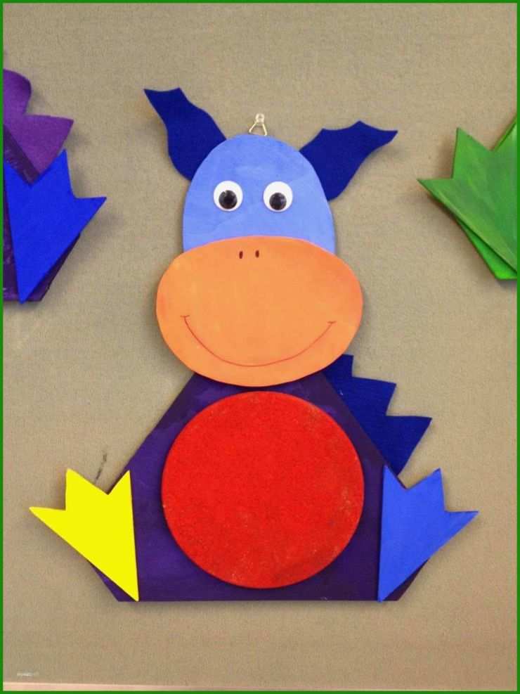 Drachen Basteln Mit Kindern Vorlage