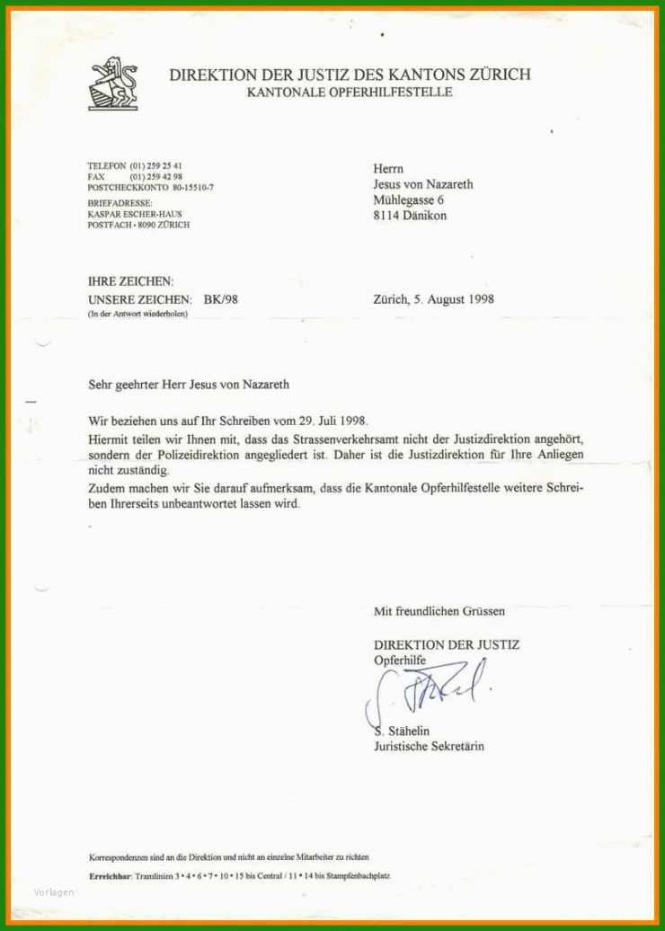 Ein Brief Schreiben Muster