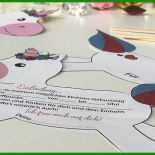 Einhorn Einladung Basteln Vorlage