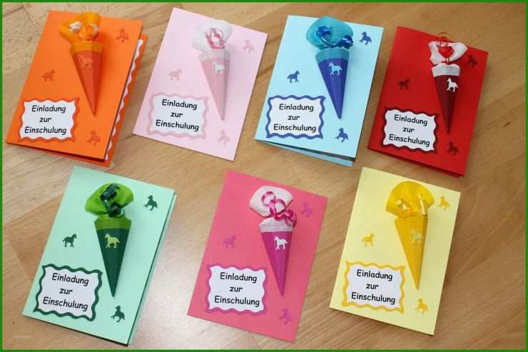 Einladung Einschulung Basteln Vorlagen 5 Einladung Einschulung Basteln Vorlagen