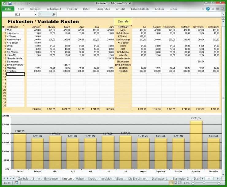 Einnahmen Ausgaben Rechnung Muster Excel