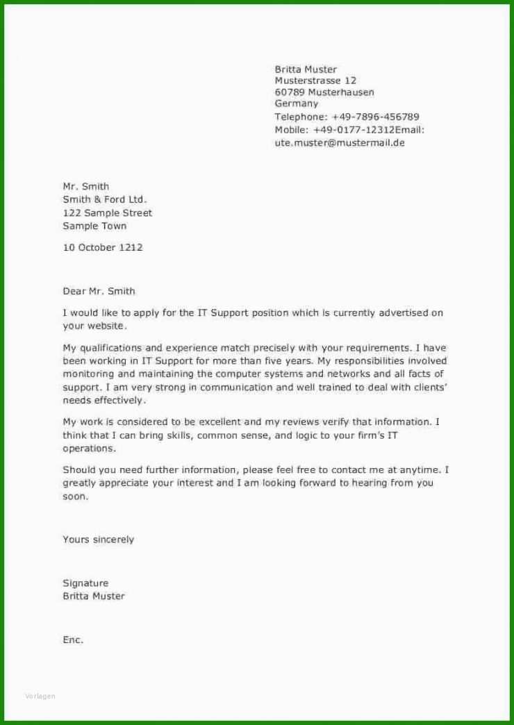 Englischer Brief An Einen Freund Vorlage