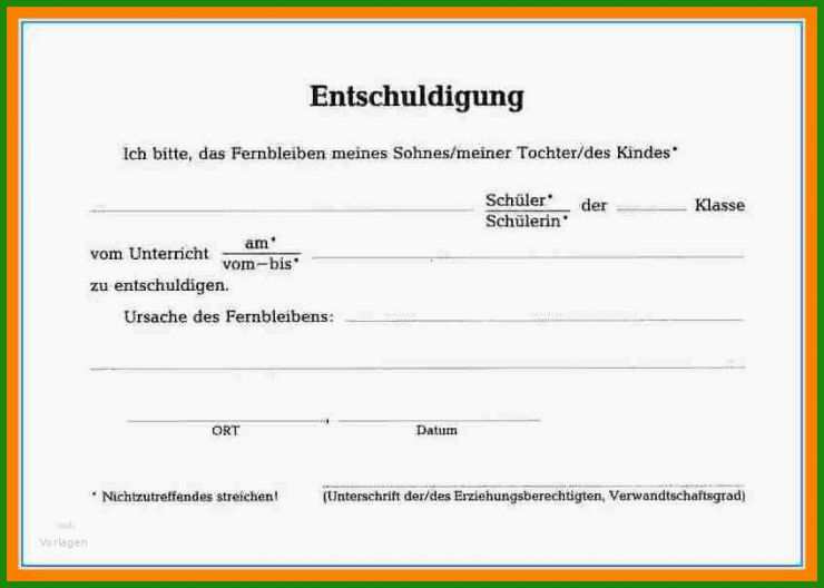 Entschuldigung Brief Vorlage