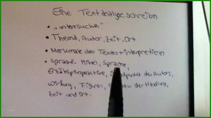 Epischer Text Analyse Muster