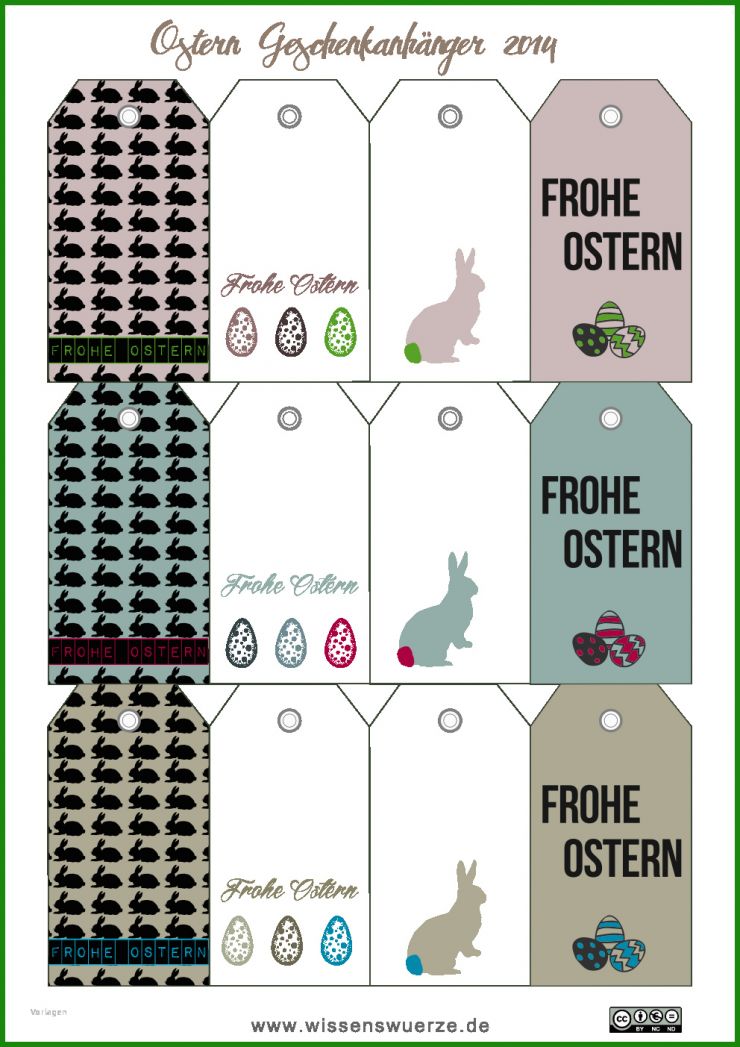 Etiketten Anhänger Vorlagen