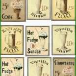 Etiketten Vorlage Nostalgisch